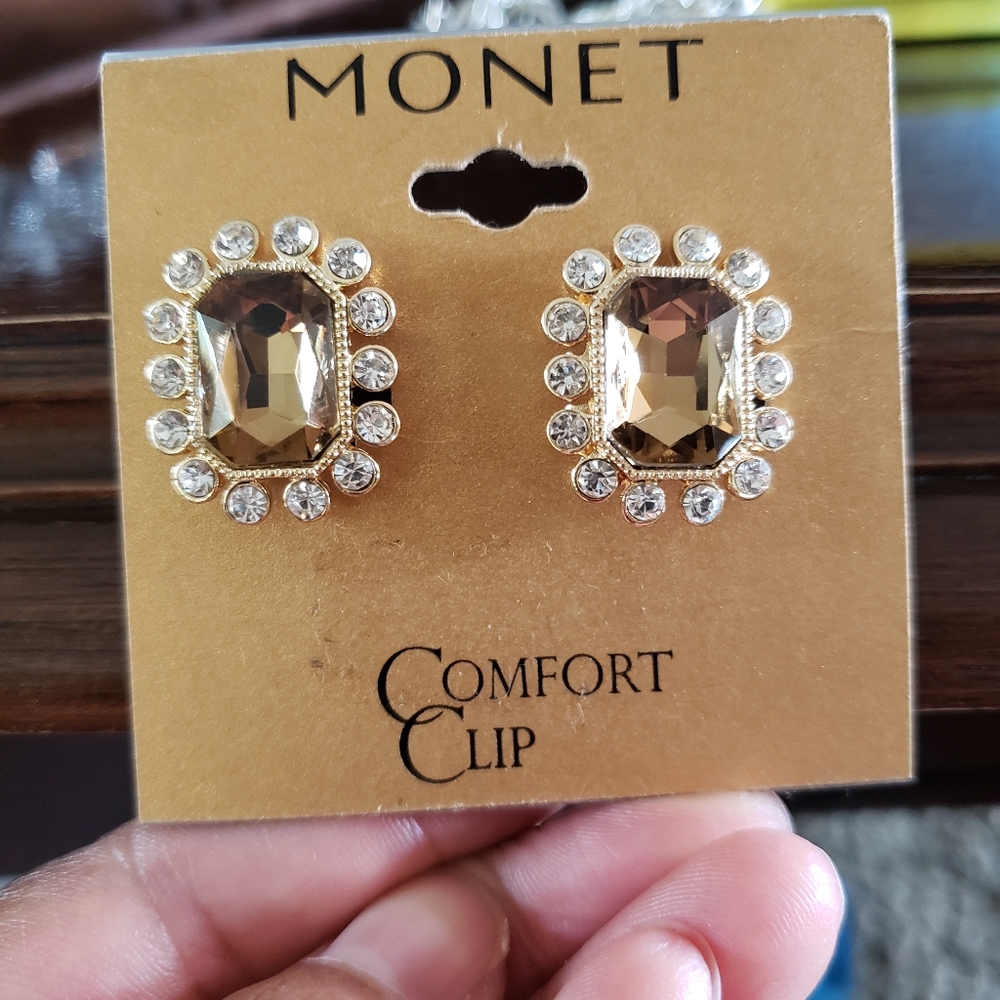 MONET goldtone Earrings